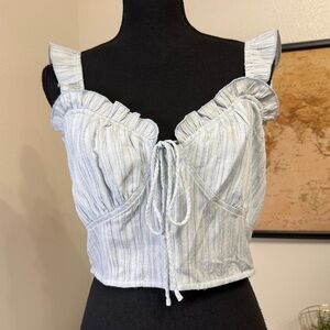 Le Lis cropped tank top size large